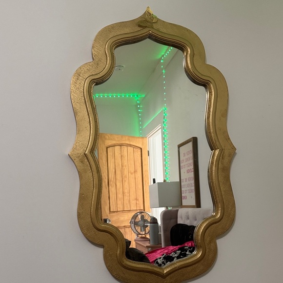 Elegant Gold Quatrefoil Wall Mirrors
